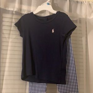 Little Girl’s Ralph Lauren 2pc Set size 18 months